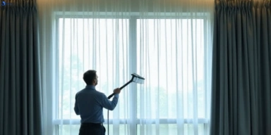 Commercial drapes cleaning service brookwater hotels offices
