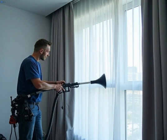 Professional drapes cleaning process tools Matty Curtain Cleaning brookwater